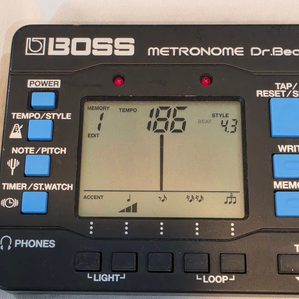 Boss Dr. Beat DB-30 Metronome Black Excellent Digital Rhythm Trainer